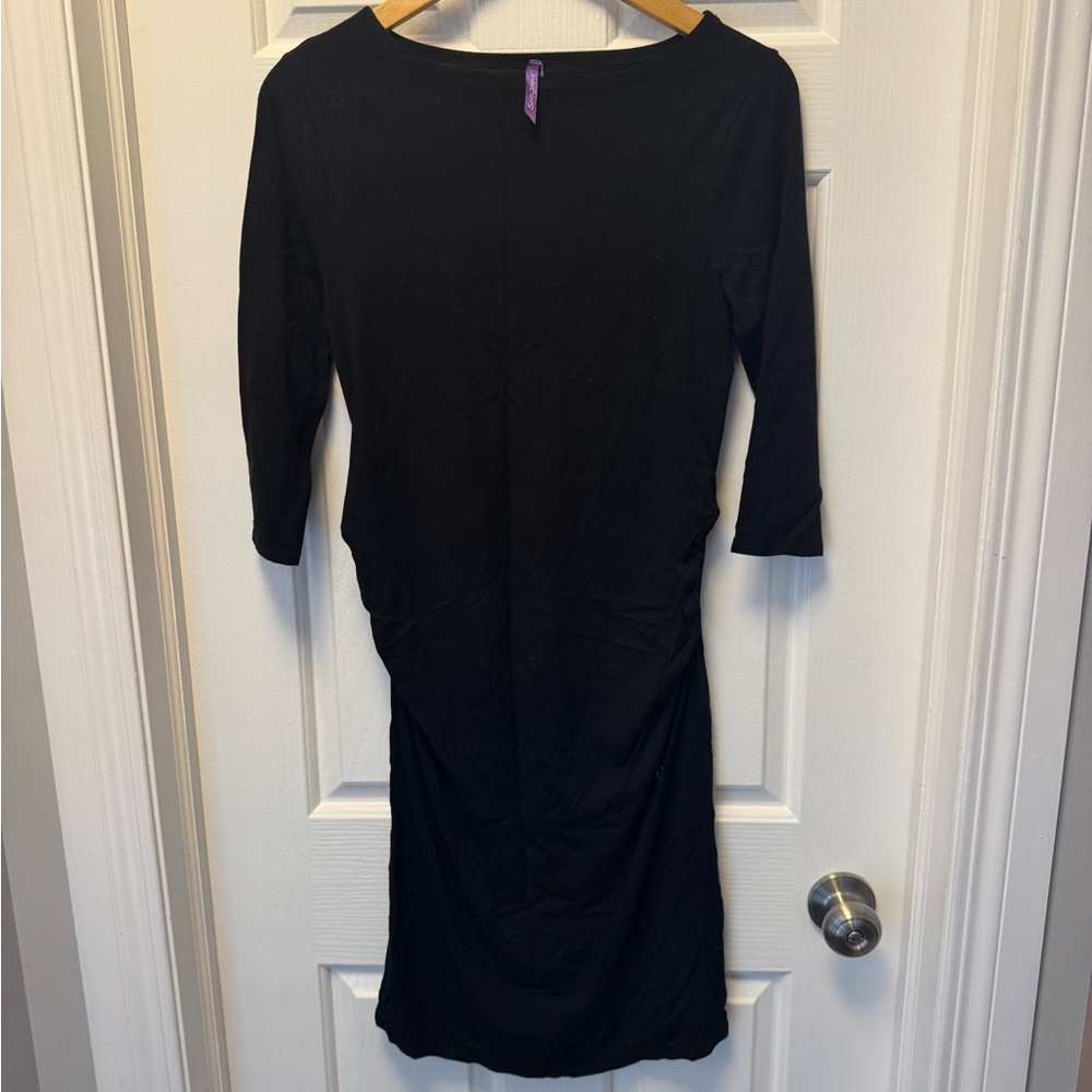 Seraphine Black Long Sleeve Dress